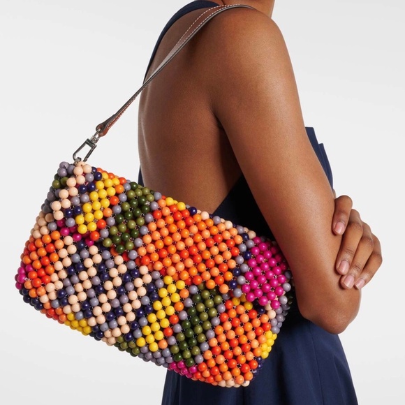 STAUD Multicolor Beaded Shoulder Bag - Picture 2 of 8